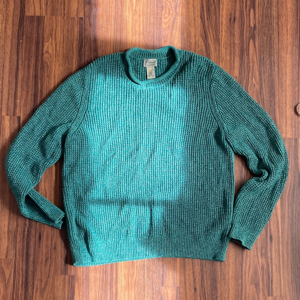 Men's LL Bean Organic Cotton Rollneck Sweater